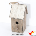 Ferme Corbe Suspendue Petite Recyclage Bois Artisanat Maison d&#39;oiseaux